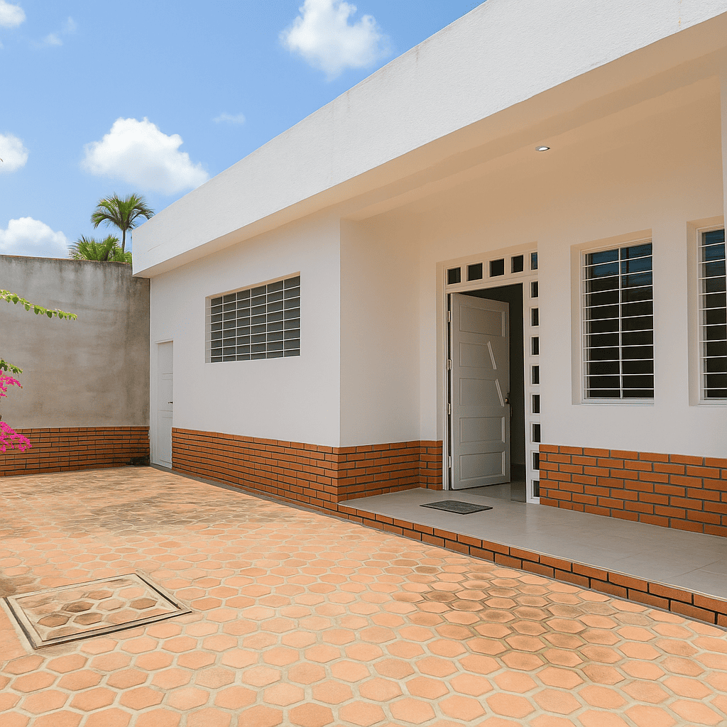 Patio soleado y seguro